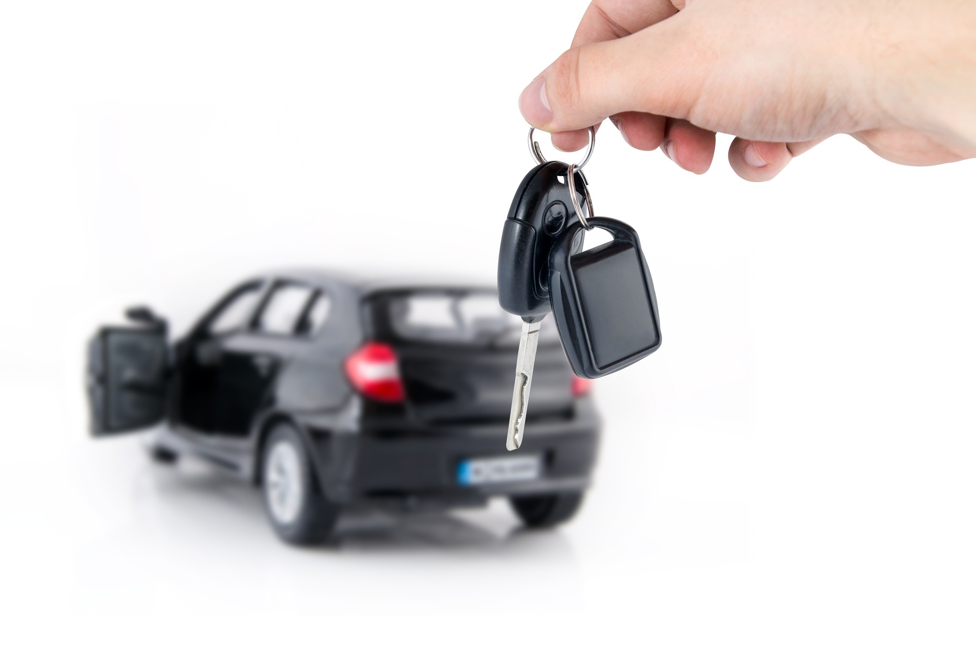 Hand holding keys, neuen Auto